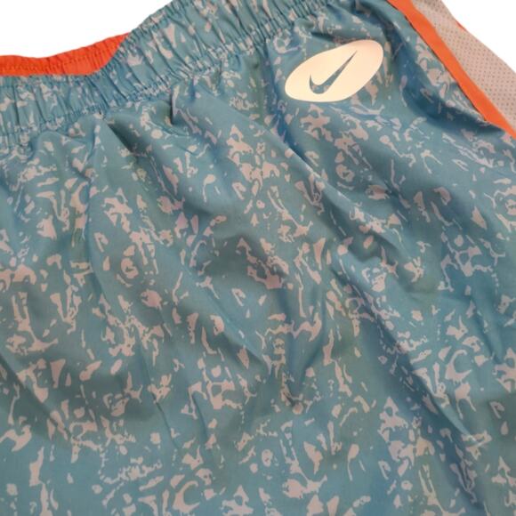 Nike Tempo Aqua and Orange Running Active Athletic Workout Shorts Plus Size 2X - Picture 4 of 13